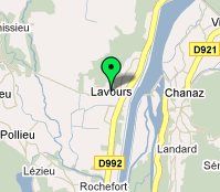 plan d'accès à lavours