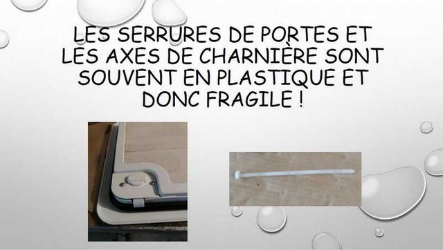 sécurisation  porte coffre campingcar