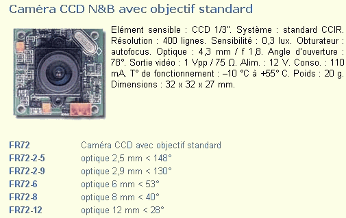 montage et explications pour caméra de recul