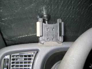 position du gps sur le pare brise avec mousse