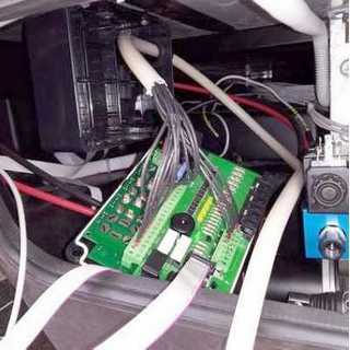 Câblage de l’unité de commande pour les électrovalves de la centrale, pas